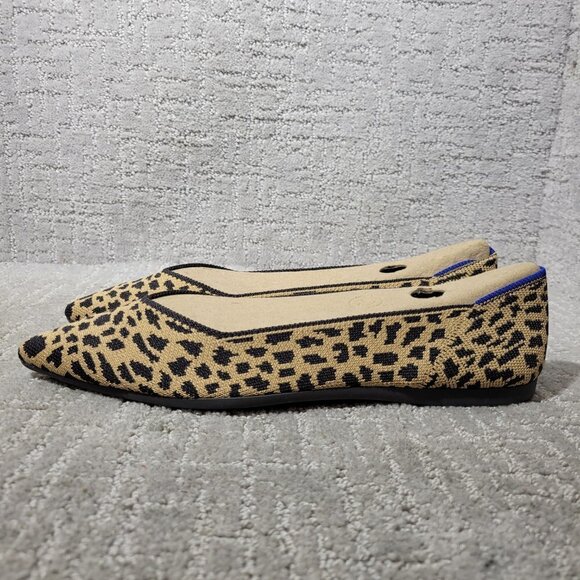 Rothy's The Point Leopard Prints Pointed Toe Slip on Shoes Womens Multiple Sizes - Picture 3 of 11